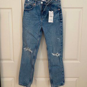 Zara High Rise Slim Ankle Jeans - Size 4, NWT!